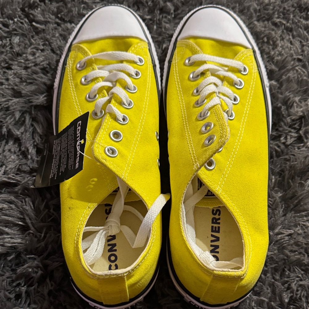 Converse Bright Yellow Canvas Sneakers